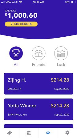 Yotta Savings List of Weekly Winners